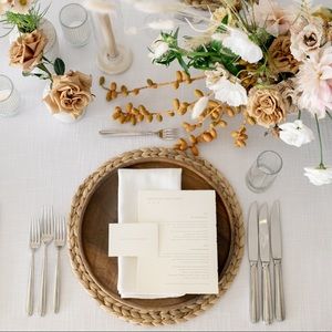 Round Braided Rattan Tablemats